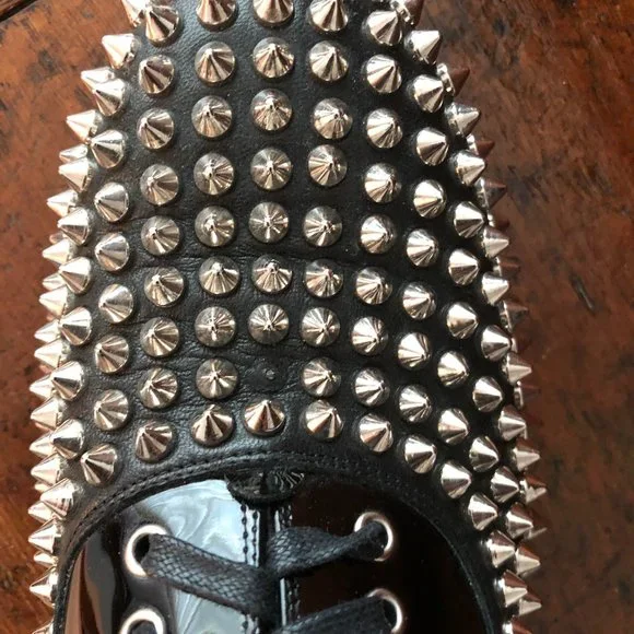 CHRISTIAN LOUBOUTIN SIZE 38.5 STUDDED FREDDY OXFORDS - Picture 5 of 6